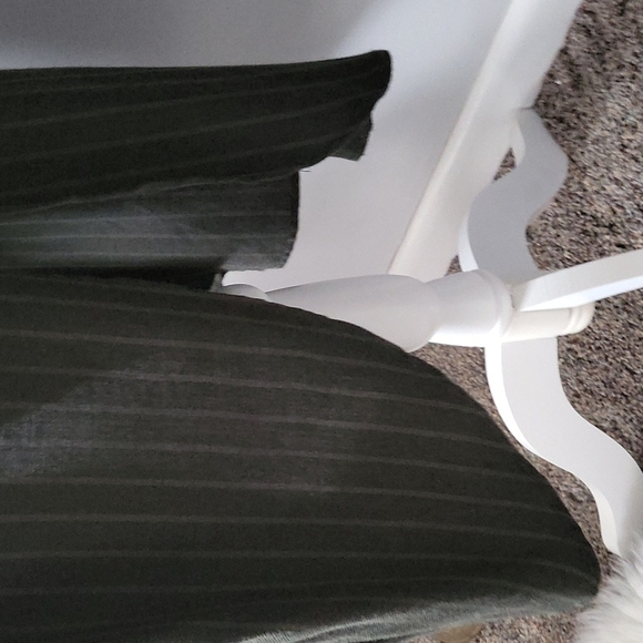 Socialite semi sheer olive green pinstriped lightweight duster/open cardigan NWT - Picture 8 of 11